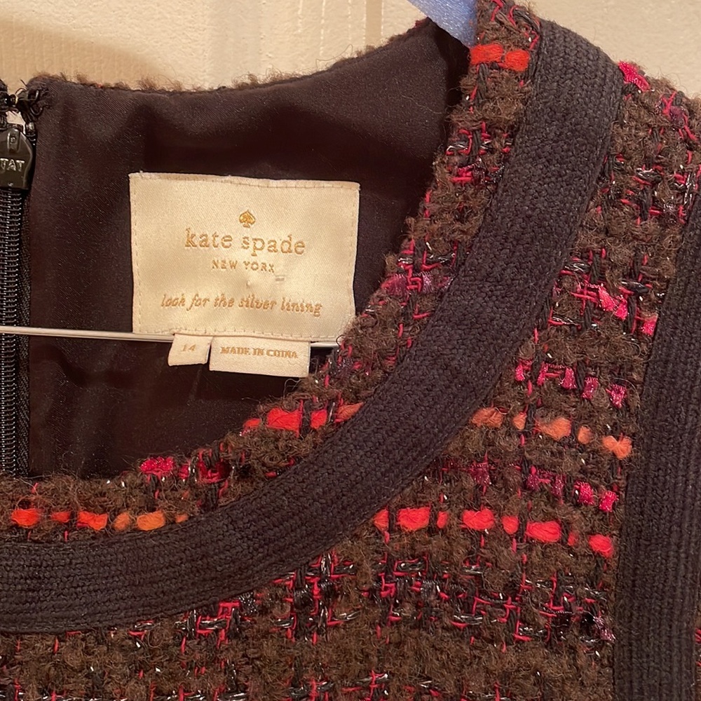 Kate Spade tweed dress. Beautiful professional styling. Size 14.